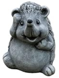 Generisch Steinfigur fröhlicher Igel – Handgefertigte Gartendekoration aus massivem Betonguss absolut Frost und wetterfest meyersteinfiguren