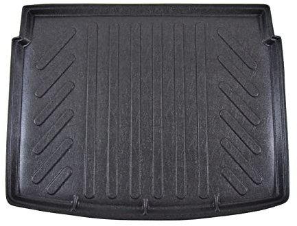 J&J AUTOMOTIVE | Tapis De Coffre sur Mesure pour Renegade Depuis 2015, Étage Supérieur, Noir Antidérapant Bord Haut Toutes Saisons Adapté Animaux de Compagnie