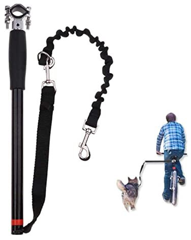Obotsnoi Fahrradleine für Hunde, einfache Installation, Entfernung, Handbefestigung, für Outdoor-Übungen, Radfahren, sicher mit Haustieren
