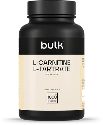 Bulk L-Carnitine, L-Tartrate Capsules, 1000mg, Pack of 270, Packaging May Vary, 135 Porzioni