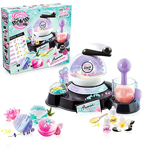 So Bomb DIY, fábrica de Bombas de baño aromáticas, Haz 10 Bombas de baño Desde Cero, 3 Aromas delicados, Sales de Cristal, Gran Actividad Creativa para niños a Partir de 6 años