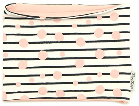 Kleine Könige Loop Schal Kinder Mädchen bis 10 Jahre · Modell Punkte Babydots, altrosa · Ökotex 100 zertifiziert · Made in Germany