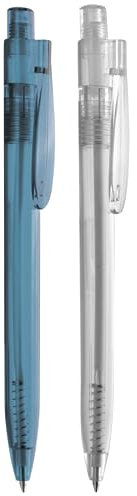 Hole Gadget ® | Penne Personalizzate in RPET Riciclato Ecologico Trasparente con Logo Ideali come Gadget Personalizzati Promozionali per Aziende ed Omaggio a Clienti, Matrimonio o Compleanno (500)