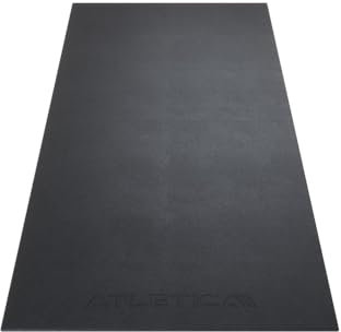 ATLETICA Cardio Bodenschutz | 200cm x 90cm | 6mm Kautschuk-Vinyl | Ideal für Ergometer, Rower & kleine Laufbänder