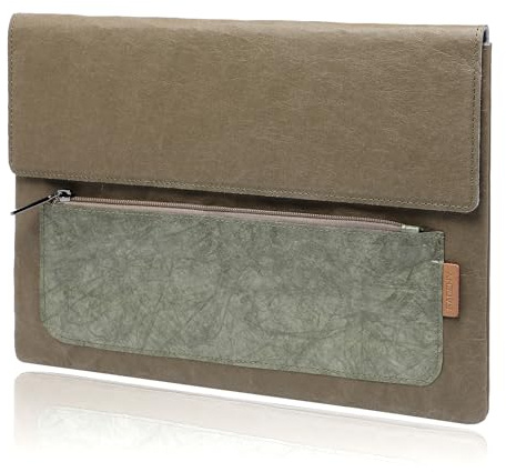GAOCHY 13 Pouces Housse pour Ordinateur Portable pour MacBook Air 13 M4 2025, MacBook Pro 13, 13 iPad Pro/Air M4/M3/M2, HP Envy x360 13, 11,6 Pouces Lenovo/Acer Chromebook, Étui en Kraft Lavable