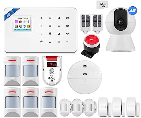 W184 4G WIFI Security Protection Tuya APP Smart Home Alarms For Home Anti Theft Alarm Package 6 Languages