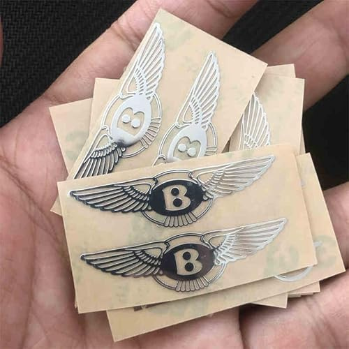 XTRDGHUG Badge Stickers, For Bentley Mulsanne Continental flying Bentayga Continental GT, Emblem Sign Letters, Car Exterior Decoration Accessories, Waterproof, Car Accessories