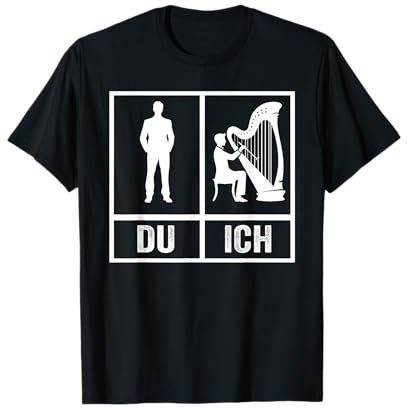 Harfenspieler Harfe T-Shirt