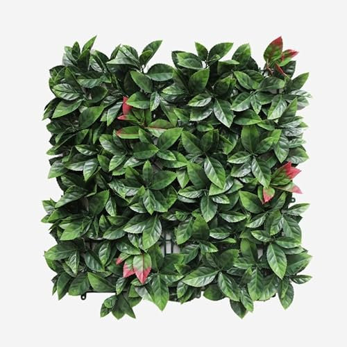 Panel de seto Artificial de Photinia Realista para jardín 50x50 cm Suber