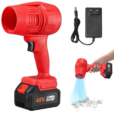 Soplador Inalámbrico, Soplador De Hojas Inalámbrico De Mano, Soplador De Aire Comprimido, Ventilador De Litio Violento Que Sopla Agua, Secador De De Alta Potencia