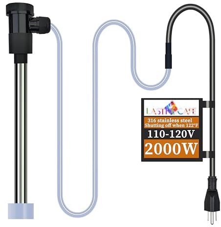 LASTINGCAPE 2000W Submersible Hot Tub and Pool Electric Portable Immersion Water Heater with WiFi Timer, Temp Control and Auto Shut Off for Above Ground Pool, Bathtub, Swimming Pool & Inflatable Pool