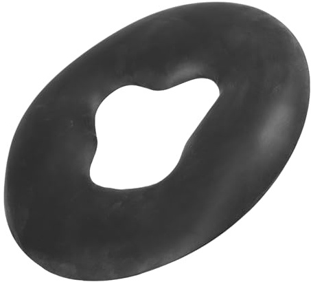 Cuscino Massaggio in Silicone Nero per Viso, Uso Salone Spa | Poggiatesta Facciale, Delicato al Tatto, Protezione del Volto, Facile da Pulire