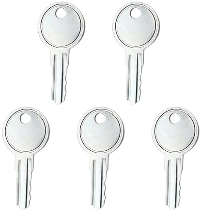 Ztolbriy 5Pcs UPVC Window Handle Keys – Securistyle Window Lock Keys | Metal Alloy Replacement Keys for UPVC Windows | Smooth Operation & Secure Ventilation