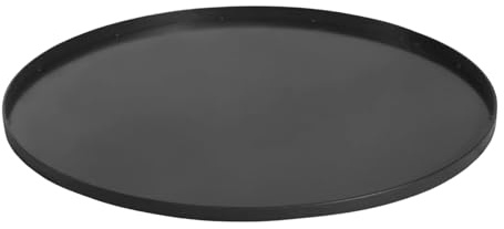 BENE ON FIRE Plaque de sol pour brasero Ø 70 cm | Support rond en acier noir 5,5 kg | Résistant à la chaleur protège la surface contre les braises et les cendres | Stable résistant aux intempéries |