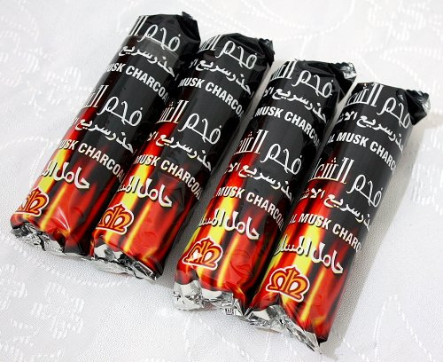 Hookah Charcoal 40 Tablets - Hooka Huka Sheesha Nargila Coals for Shisha Smoking