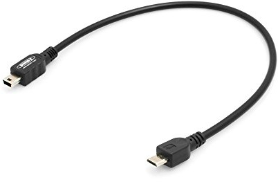 System-S Kurzes Micro USB zu Mini USB Ladekabel 30 cm