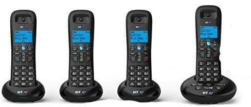 BT BT3570 QUAD Cordless Phone with Answering Machine (DECT,Hands Free Functionality)
