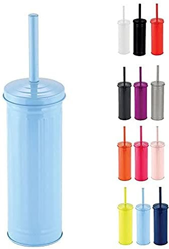 MSV, Brosse WC Élégante avec Support en Acier, Design Moderne et Durable, Idéale pour Une Salle de Bain Soignée et Fonctionnelle, Habana Bleu Pastel