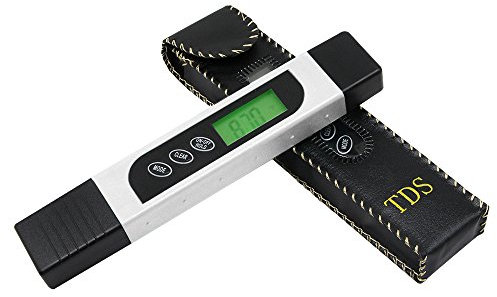 QiCheng&LYS Water Quality Meter, Professional TDS Digital Water Tester with LED Display, Handheld 0-9990 ppm TDS Measurement, Water Tester Ideal for Drinking Water, Aquariums and More (199)