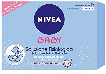 Nivea Baby Solución salina natural, limpia la nariz y los ojos
