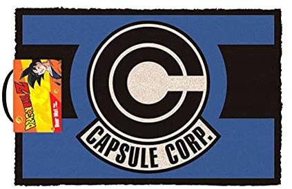 Dragon Ball Z Coconut Fibre Doormat 40 x 60 cm (Capsule Body), Multicoloured, 40 x 60 x 1.5 cm
