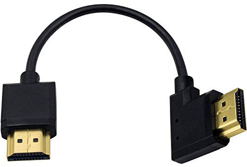 Duttek 4K HDMI Kabel, HDMI zu HDMI Kabel, extrem dünn, HDMI Stecker auf Stecker, Verlängerungskabel für 3D und 4K Ultra HD TV Stick HDMI 2.0 Kabel, 0,15 m