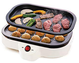 Appareil À Croque-Monsieur，Gaufrier ， Petit Takoyaki Maker Bbq Grill ， Mini Steak Poêle À Frire Plaques De Cuisson Machine Électrique À Boules De Poulpe 20 Trous 110 V 220 V