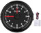 Aramox Universal Dial Clock Meter,2in/52mm Clock Gauge Instrument 0-12 Stundenzähler Rote Hintergrundbeleuchtung 12V/24V für Auto Boot Yacht Motorrad(Schwarzes Zifferblatt Schwarzer Rahmen)