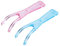 FOMIYES Zahnseidegriff Für Erwachsene 2PCS Zahnseide Halter Ersatz Griff Zahnseide Rack Oral Picks Halter für Zähne Pflege (Rosa Blau) Nachfüllbarer Zahnseidenhalter