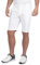 Island GREEN Men’s Cotton-Stretch Gripper Waist Shorts, White, 30W