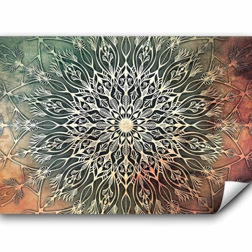murando - Fototapete Mandala 300x210 cm - Foto Tapete Schlafzimmer Wohnzimmer Moderne Vliestapete XXL Wandtapete Motivtapeten Bildtapete 3d Effekt Wand Dekoration - Ornament Orient Zen f-A-0662-a-b