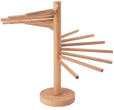 Tomotato Stendino per Pasta, Stendibiancheria in Legno per Spaghetti, Stendipasta per Pasta, Stendibiancheria Staccabile per Cucina, Ristorante