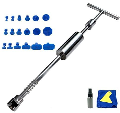 Ventosa Para Coche Abolladuras Herramienta de garaje, Kit de reparación de abolladuras de coche, martillo deslizante inverso, ventosa, carrocería, Extractor de abolladuras sin pintura Sacabollos Coche