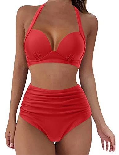 WILLBEST meerjungfrauenflosse Badeanzug mädchen 134 uv Schwimmshirt Damen Clothes Push up sexy Bikini Badeanzug 2 teiler Damen Festival Outfit XXL mit bügel badeanzu