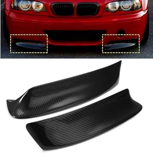 ZHOUFUDA Auto Frontspoiler Lippe Frontschürze Lippenspoiler für BMW 3 Series E46 M3 1999-2006, Frontstoßstange ABS Splitter Lip Spoiler Kinnschutz Lip Diffusor Splitter Body Kit