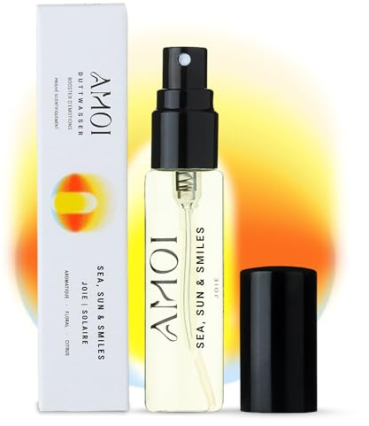 AMOI – SEA, SUN & SMILES – Eau de Parfum Joie 10 ml – Blutorange, Tiaréblüte & Sandelholz – sonniger Unisexduft – über 85% Inhaltsstoffe natürlichen Ursprungs – Made in France