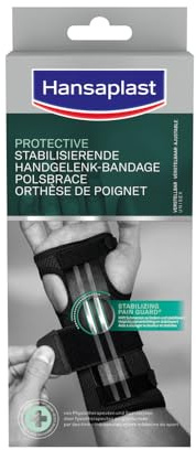 Hansaplast Protective stabilisierende Handgelenk-Bandage, Hangelenkschoner unterstützt & entlastet das Gelenk, Handgelenkstütze fördert die Regeneration, Unisex
