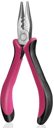 Hair Extensions Pliers, Professional Hair Extensions Tool for Micro Nano 3 Holes Ring Mini Pliers for Hair Extensions Opener and Removal