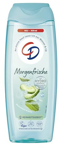 CD Dusche 'Morgenfrische' | Duschgel mit Pflanzenextrakt | Pflegeprodukt mit belebendem Duft | Mit Hydro-Dermal-Komplex | Für empfindliche Haut geeignet | ohne Mikroplastik & vegan | 300ml