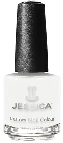 JESSICA Custom Colour Nail Polish | Long Lasting Nail Varnish with Salon Professional Finish | Award-Winning Polish, Helps Strengthen Nails | Crisp White Crème | Sandy Toes | 14.8ml