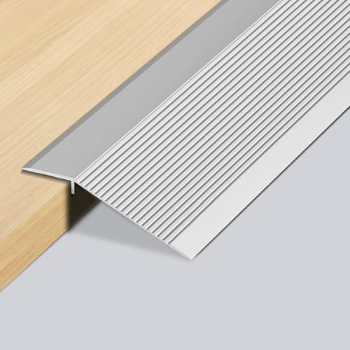 Aluminium golvövergångsremsor, 0,9 m x 100 mm aluminium dörrtrösklar list, självhäftande övergångsprofil, golvövergångslist, överbrygga höjdkompensationen 8–40 mm