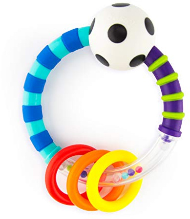 Sassy Ring Rattle | Developmental Baby Toy for Early Learning | High Contrast | For Ages Newborn and Up