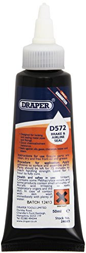 Draper 24665 D572 Brake and Air Line Seal, 23.3cm x 12.2cm x 4cm, Blue