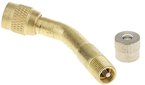 Ventil Verlaengerung 135¡ã Adaptor KFZ Gold Messing Reifen Vorbau Erweiterung