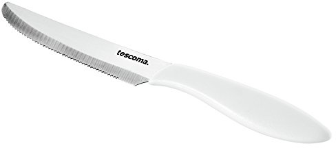 Tescoma 863054.11 Coltelli tavola bianchi 6 pz lama 12 cm acciaio inox