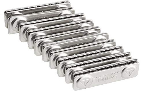 10 Stück magnetische Namensschilder 45mm x 13mm Metall Ansteckschild mit Magnet