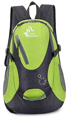 free knight Kleiner Tagesrucksack 20L Radfahren Wanderrucksack Wasserdichter Reiserucksack Leichtgewicht (Frucht grün)