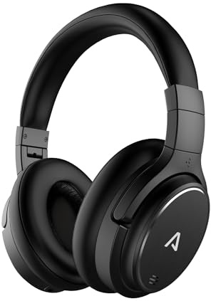 LAMAX NoiseComfort ANC Wireless Kopfhörer mit aktiver Geräuschisolierung (ANC), Bluetooth 5.0, USB-C, Betrieb 50 Stunden, Reisehülle und Flugzeugadapter in der Verpackung, Metallkonstruktion