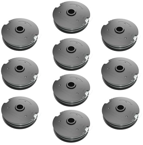 10 bobine di filo, bobina di ricambio, adatte per tagliaerba Parkside, tagliaerba PRT 550 A1 A2 A3 A5 B6, PRTA 20-Li B2 C3