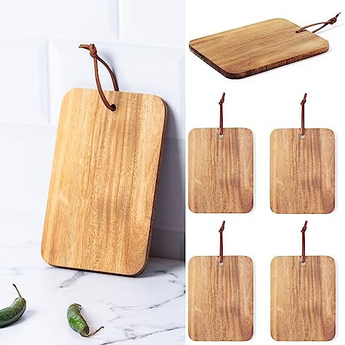 Juego de 6 tablas de desayuno, 20 cm x 15 cm, con colgador